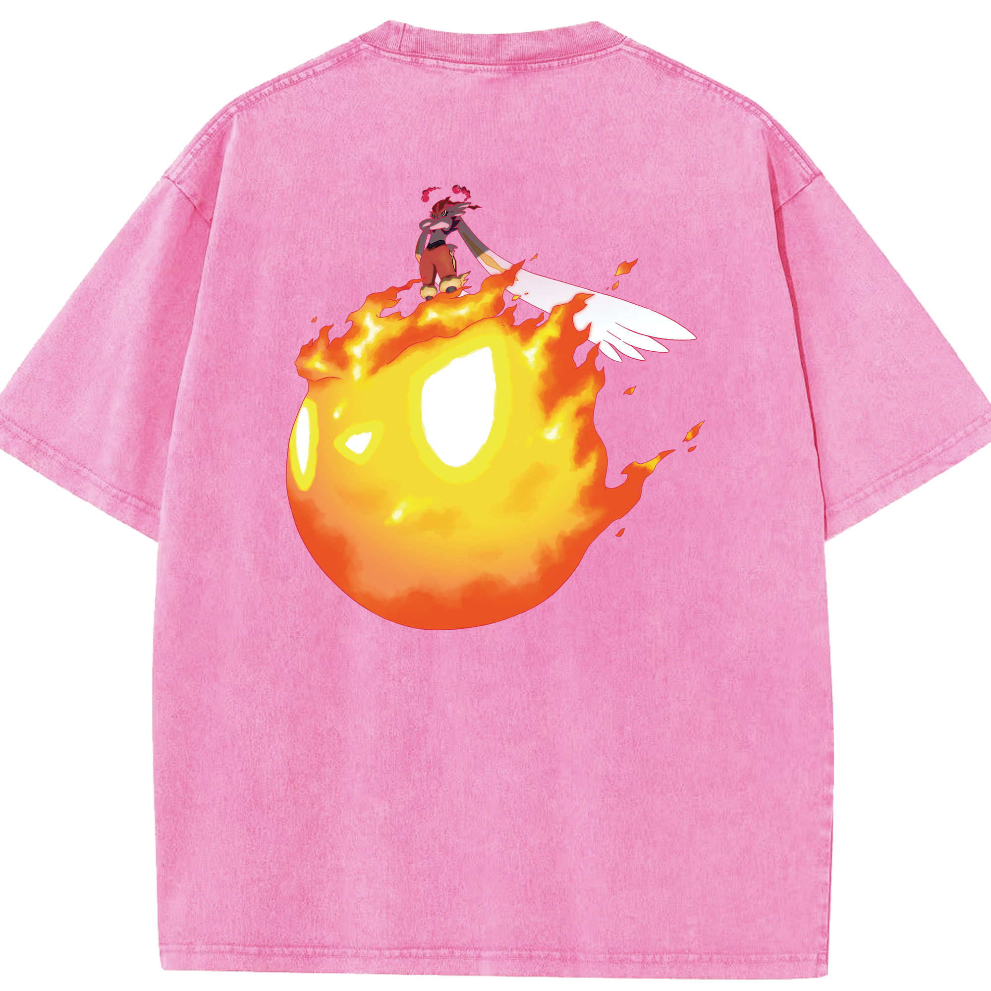 （画像用） ポケットモンスター Pokémon 綿100% ヴィンテージ風 半袖Tシャツ（背面プリント）